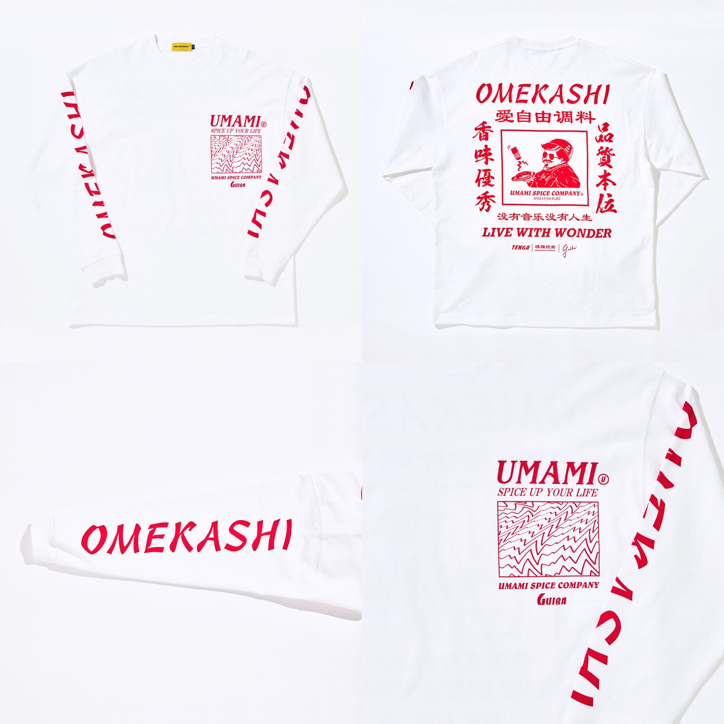 USC×GUIBA×TENGA OMEKASHI LONG SLEEVE SHIRT